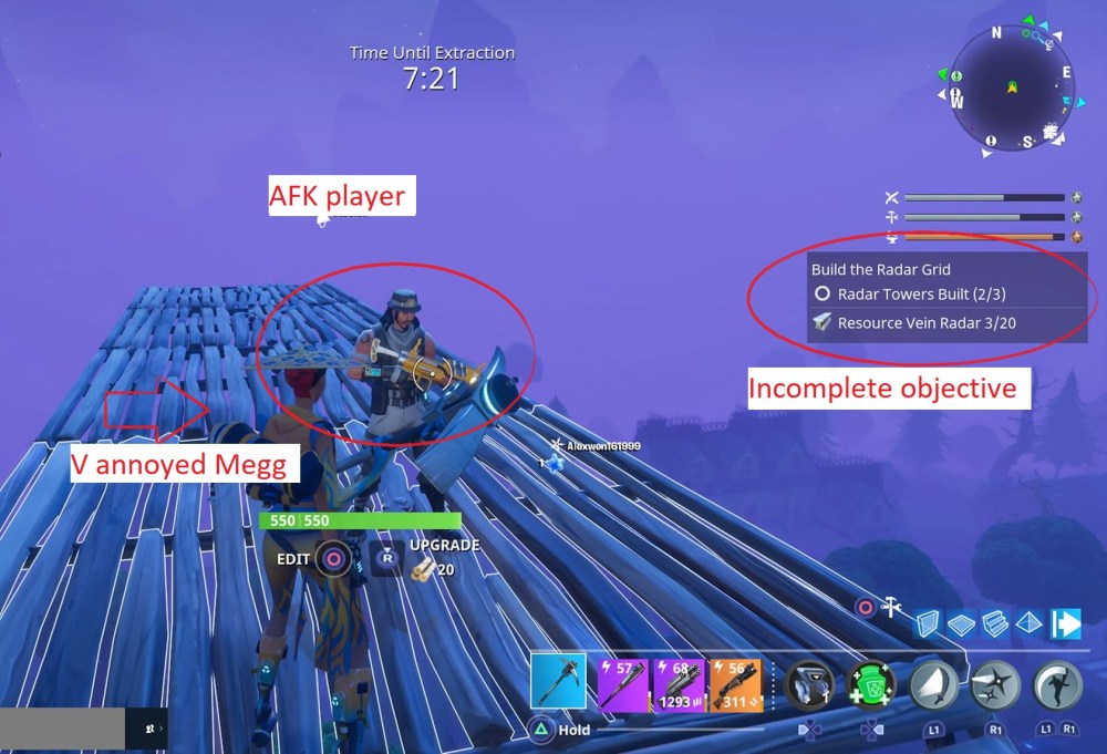 fortnite afk PLAYER