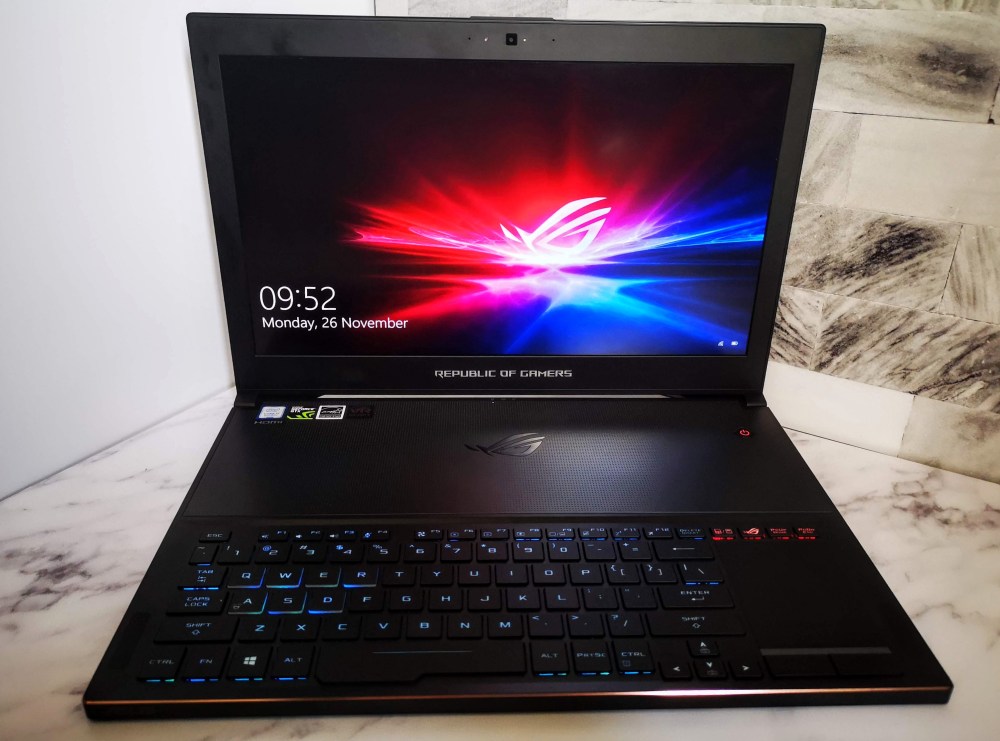 full view asus zephyrus gaming laptop