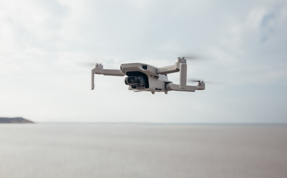 dji mavic mini drone outdoors