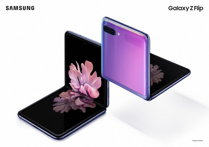 galaxy z flip foldable phone