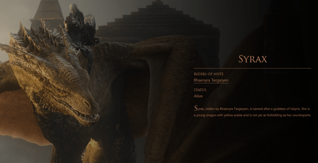 syrax dragon info