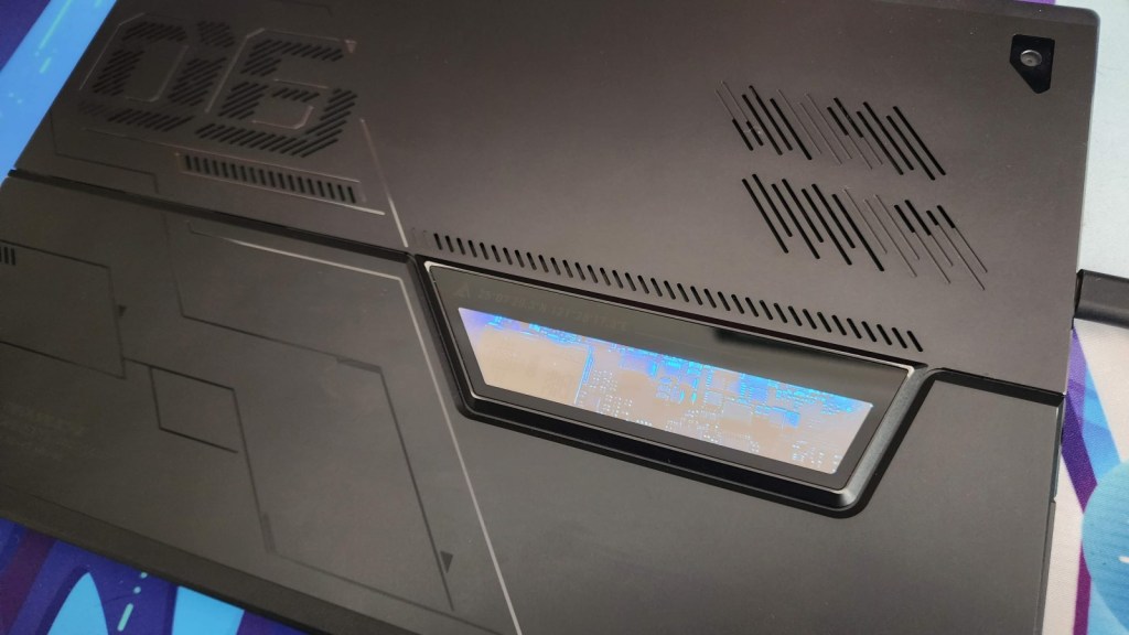 asus rog flow z13 tablet back design