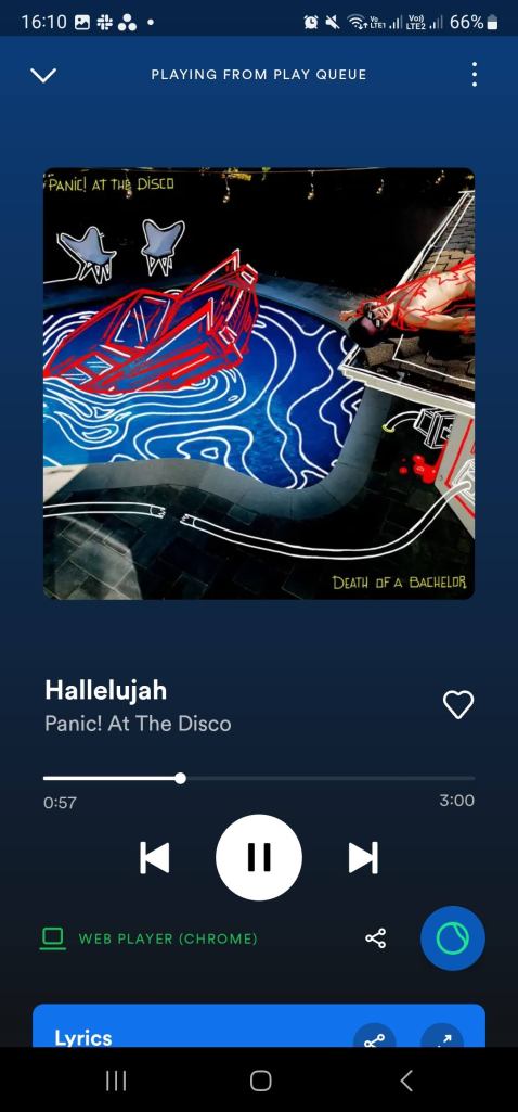 spotify ai dj playing on web player