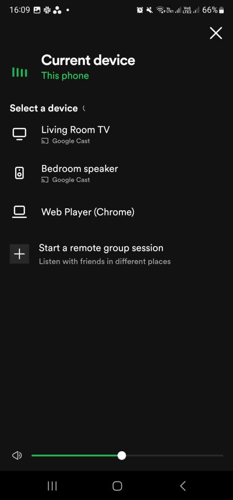 spotify select output device